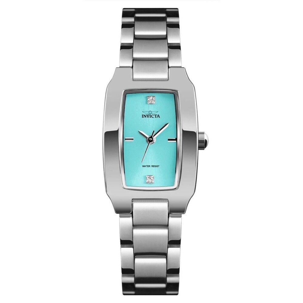 Women’s Invicta Wildflower 22mm Silver Band W/Aqua Dial Great For Any Occasion